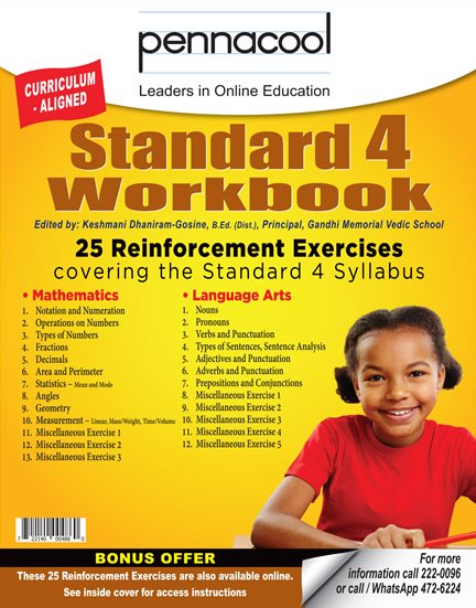 Standard 4 Workbook: Mathematics & Language Arts